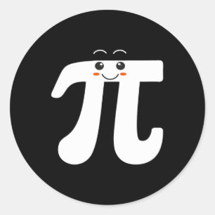 Pi Day Cute Pi Symbole Math Geek Teacher Student K Classic Round Sticker