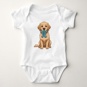Pi Day Dog With Pi Symbol Happy Pi Day Math Baby Bodysuit