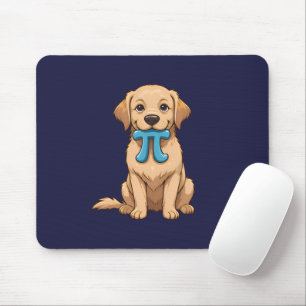 Pi Day Dog With Pi Symbol Happy Pi Day Mouse Mat