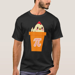 Pi Day Funny Chicken Pot Pi Maths T-Shirt