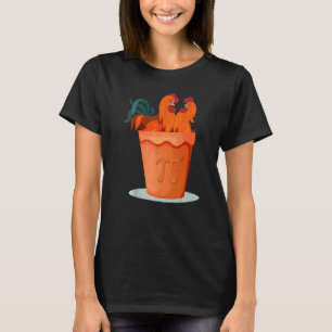 Pi Day Funny Chicken Pot Pi T-Shirt