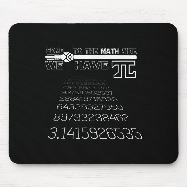 Pi Day Funny Excellent Graphic Quote Print Math Lo Mouse Mat (Front)