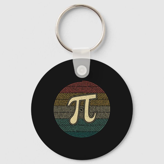 Pi Day Funny Math 3.14 Number Pi Lover Tee  Key Ring (Front)
