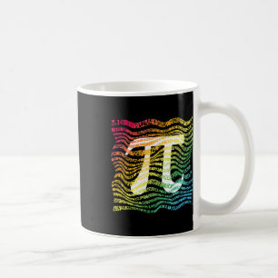 Pi Day Funny Math Teacher Student Rainbow Pi Symbo Coffee Mug