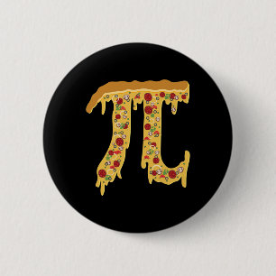Pi Day Funny Nerdy Pizza Pi 3.14 Symbol Math Food 6 Cm Round Badge