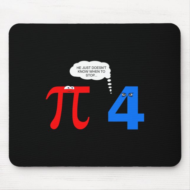Pi Day Funny Relationship Problems Gift Tee  Mouse Mat (Front)