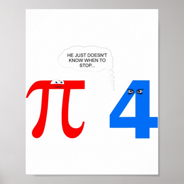 Pi Day Funny Relationship Problems Gift Tee  Poster (Front)