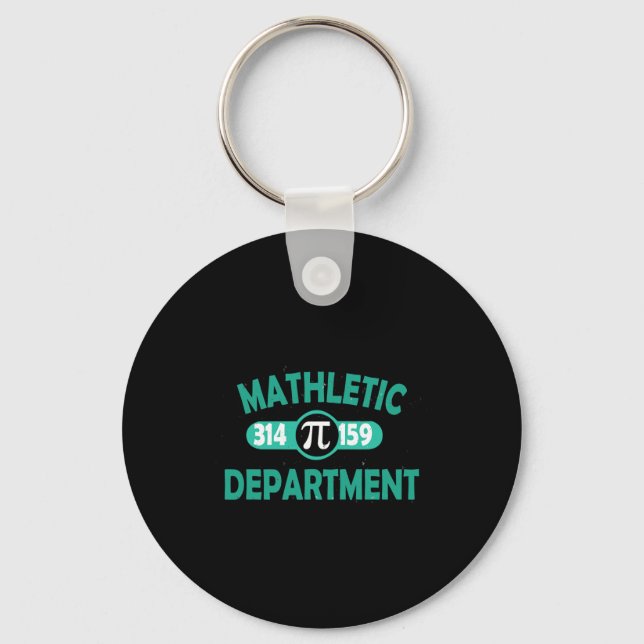 Pi Day Funny Sarcastic Mathletic Mens For Nerds Ge Key Ring (Front)