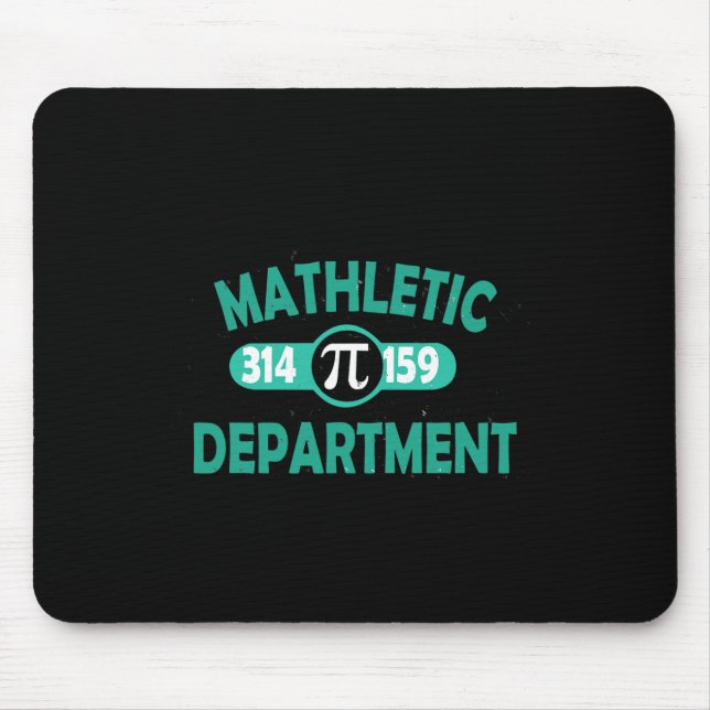 Pi Day Funny Sarcastic Mathletic Mens For Nerds Ge Mouse Mat (Front)