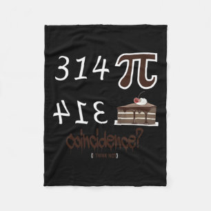 Pi Day Funny Unique Graphic Math Formula Equations Fleece Blanket