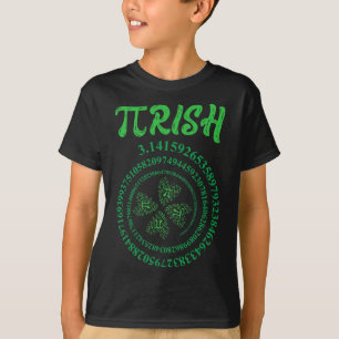 Pi Day Graphic Irish Funny St. Patrick's Day Math T-Shirt