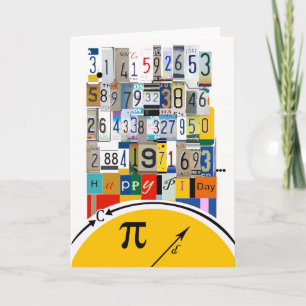 Pi Day Greetings, Crunching Numbers Card