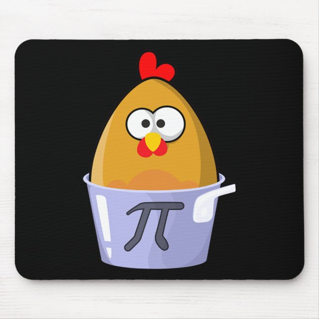 Pi Day Humourous Chicken Pot Pie Math Lover Novelt Mouse Mat (Front)