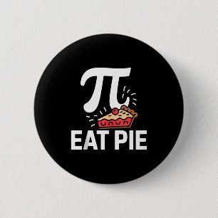 Pi Day March 14 Math Nerd Pie Food Funny Gift Outf 6 Cm Round Badge