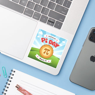 Pi Day, March 14 Vinyl Sticker