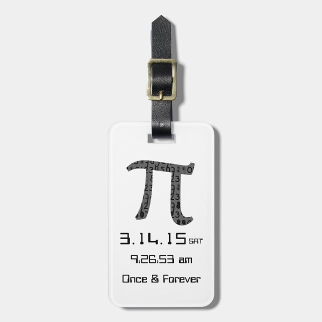 Pi Day March 2015 Custom design Luggage Tag (Front Vertical)