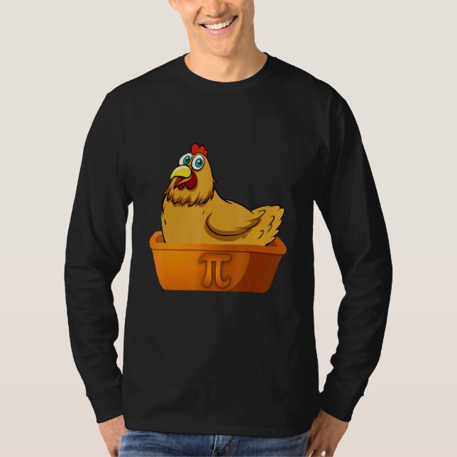 Pi Day Math Chicken Pot Pie Geek Nerd Math Farmer  T-Shirt (Front)