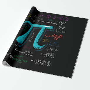 Pi Day Math Equation Mathematic Teacher Student Wrapping Paper