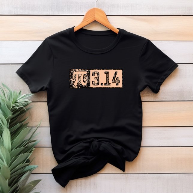 Pi Day Math Geek Teacher Peach 3.14 T-Shirt (Creator Uploaded)