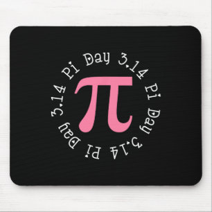 Pi Day Math Graphic Women And Girls Pi Symbol Pink Mouse Mat