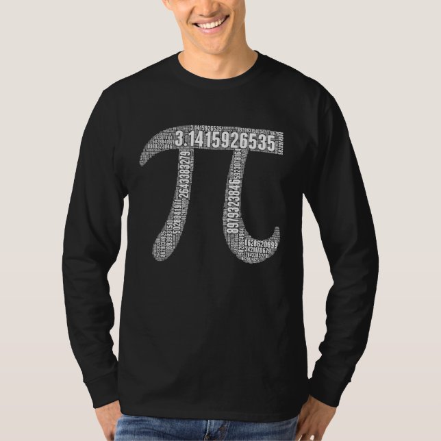 Pi Day Math Lover Design T-Shirt (Front)