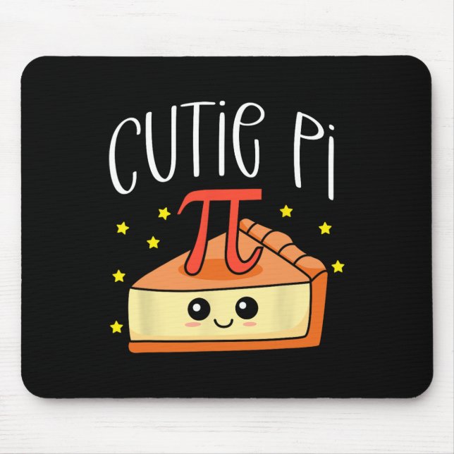 Pi Day Math Lover Student Teacher 3.14 Cutie Pie  Mouse Mat (Front)