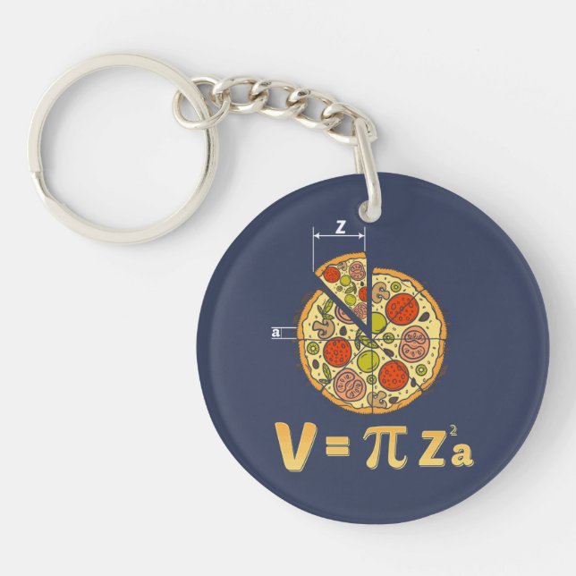 Pi Day Math Nerd 314 Funny Key Ring (Front)