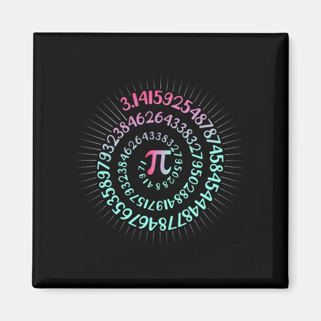 Pi Day Math Nerd Geek 3.1415 Irrational Number Pi  Magnet (Front)