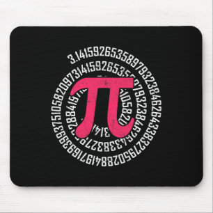 Pi Day Math Nerd Geek 3.1415 Irrational Number Pi Mouse Mat
