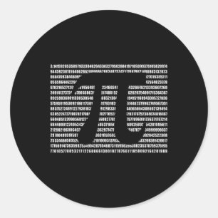 Pi Day Math Science Funny Teacher Gift Mens And Wo Classic Round Sticker
