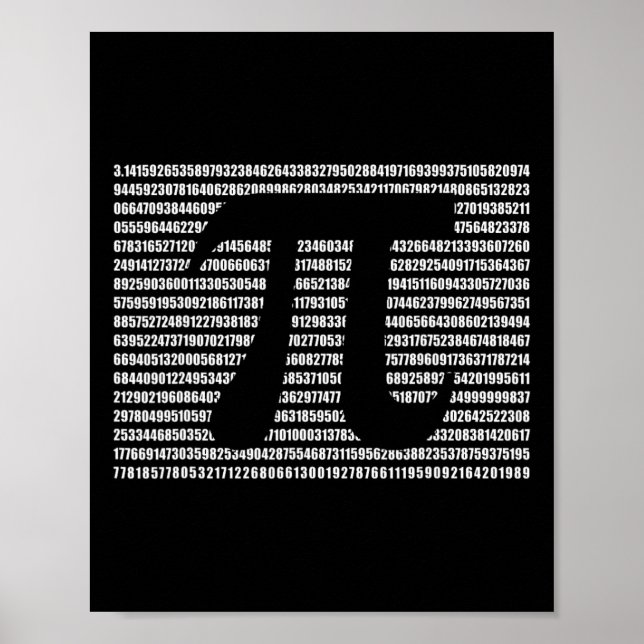 Pi Day Math Science Funny Teacher Gift Mens And Wo Poster (Front)