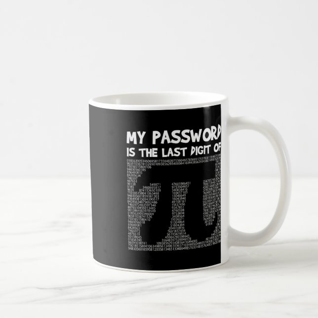 Pi Day Math Teacher Student Geek Saying Funny Nove Coffee Mug (Right)