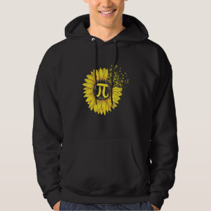 Pi Day Math Teacher Sunflower Nerd Math Science Hoodie