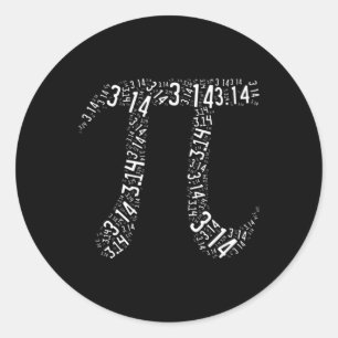 Pi Day - Nerd Geek - Love Math Pi Symbol - Kids Me Classic Round Sticker