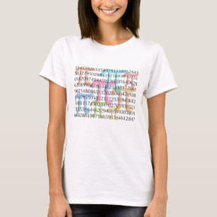 Pi Day Numbers and Pi Symbols T-Shirt