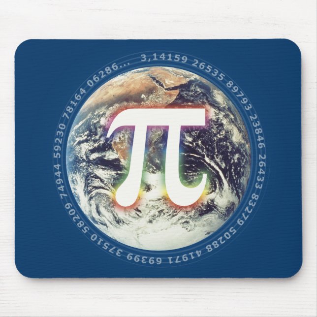 Pi Day on Earth | Celebrate Math Mouse Mat (Front)