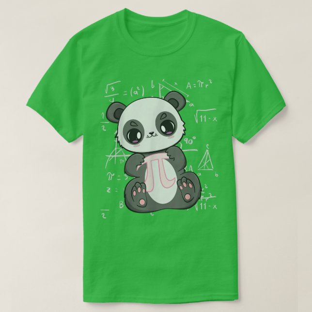 Pi Day Panda Bear 3  T-Shirt (Design Front)