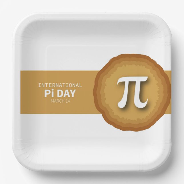 Pi Day Paper Plate (Front)