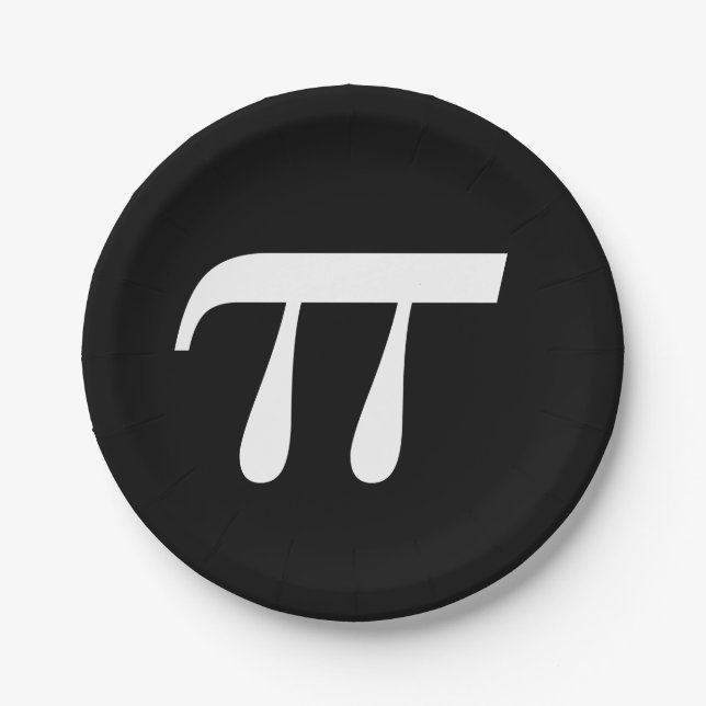 Pi Day Paper Plate (Front)