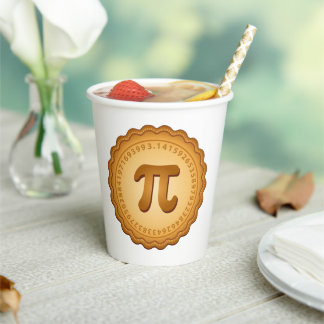 Pi Day Party Paper Cups