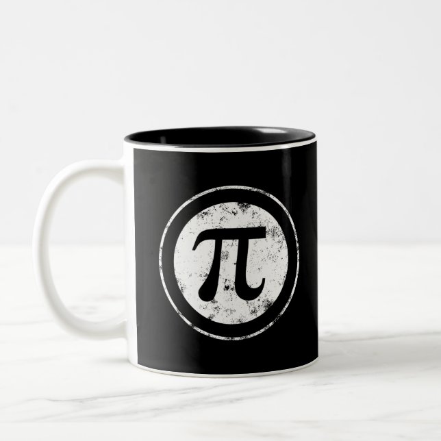 Pi Day Pi Maths Two-Tone Coffee Mug (Left)