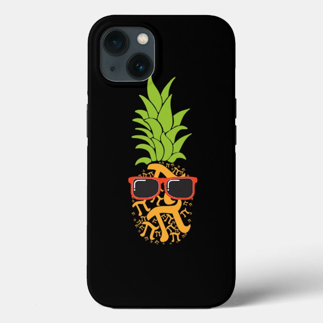 Pi Day Pi Neapple Pineapple Funny Math Kids Womens Case-Mate iPhone Case (Back)