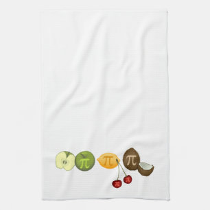 Pi Day, Pi on Various Fruit Tea Towel