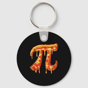 Pi Day Pi Symbol Pizza Funny Math Food 3.14 Boy Gi Key Ring