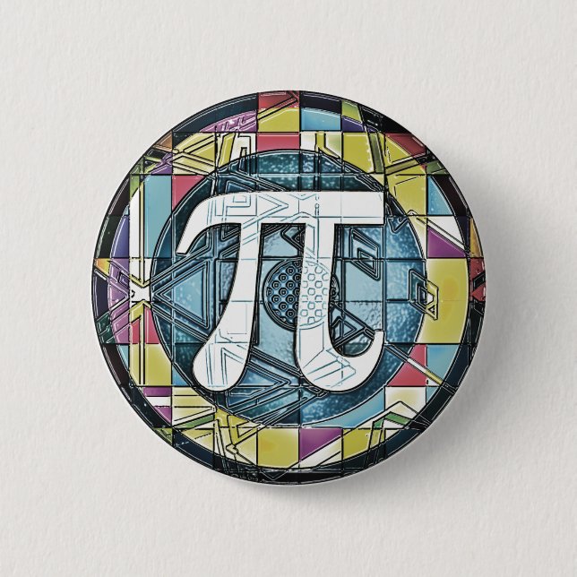 Pi Day Pi Symbols 6 Cm Round Badge (Front)