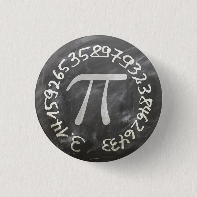 Pi Day PiDay Chalkboard Education 3 Cm Round Badge (Front)