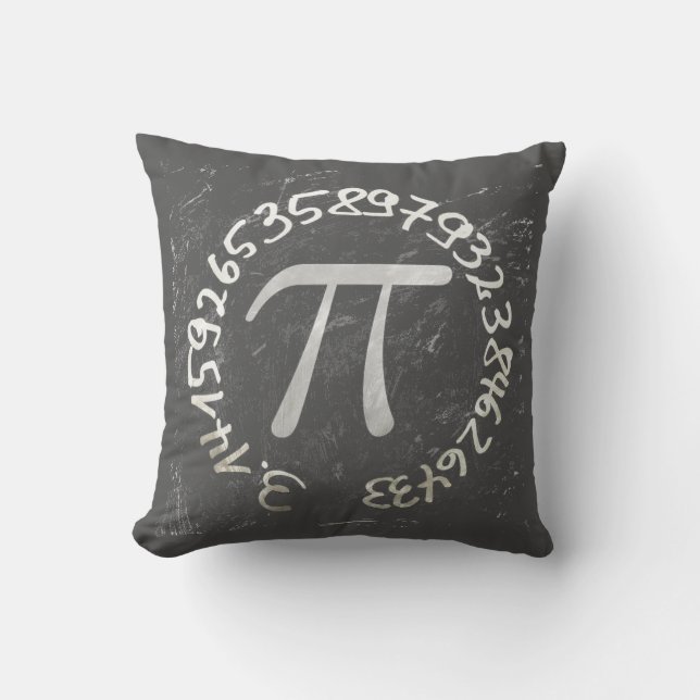 Pi Day PiDay Chalkboard Education Cushion (Front)