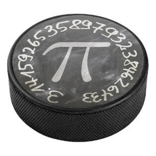 Pi Day PiDay Chalkboard Education Hockey Puck