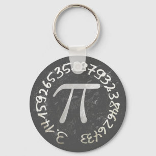 Pi Day PiDay Chalkboard Education Key Ring
