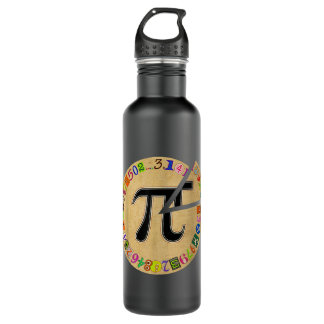 Pi Day Pie Funny Math Teacher Students Kids Math L 710 Ml Water Bottle